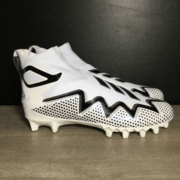 Adidas Freak Ultra 21 Laceless Football Cleats White Black GZ0450 Men's Size 12 - Picture 1 of 7